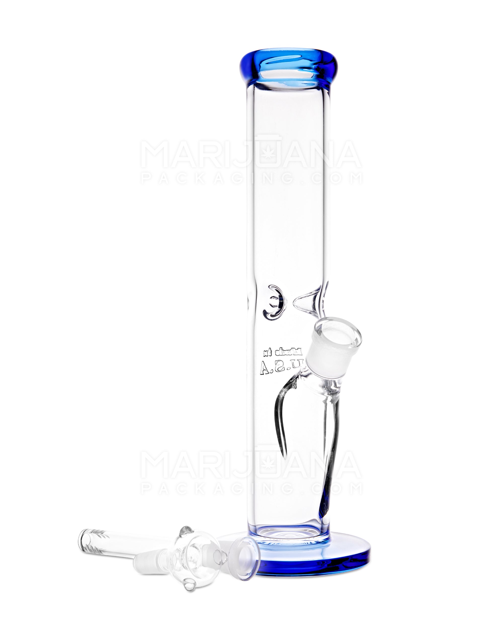 12 Inch Iridescent Amber UFO Perc Glass Water Pipe Bong