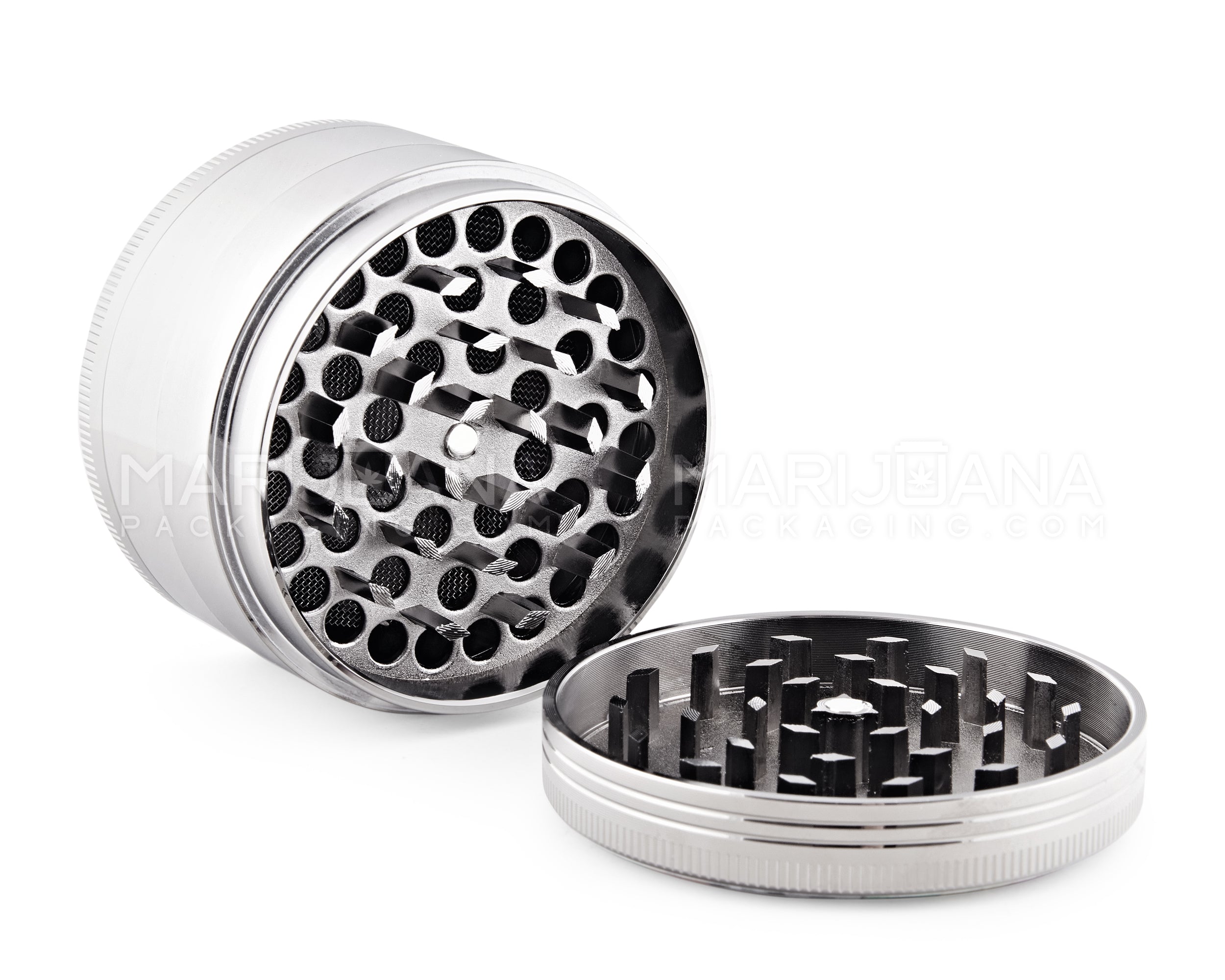 Weed of Fortune 4 Piece Metal Grinder w/ Catcher 63mm