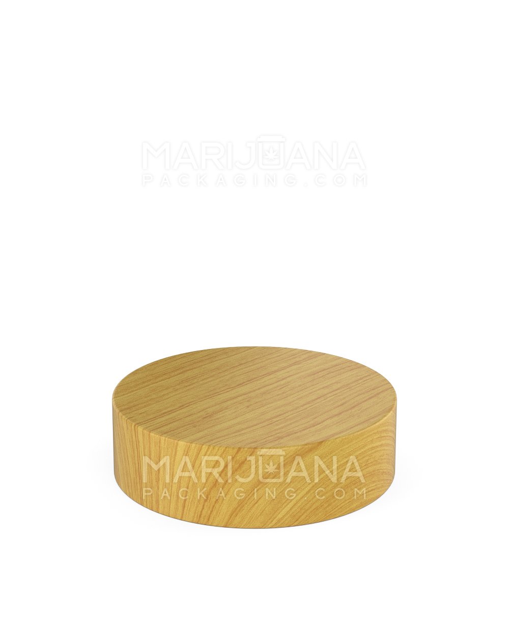 Download Child Resistant | Flat Screw Top Caps | 53mm - Ash Wood Plastic - 120 | Marijuana Packaging