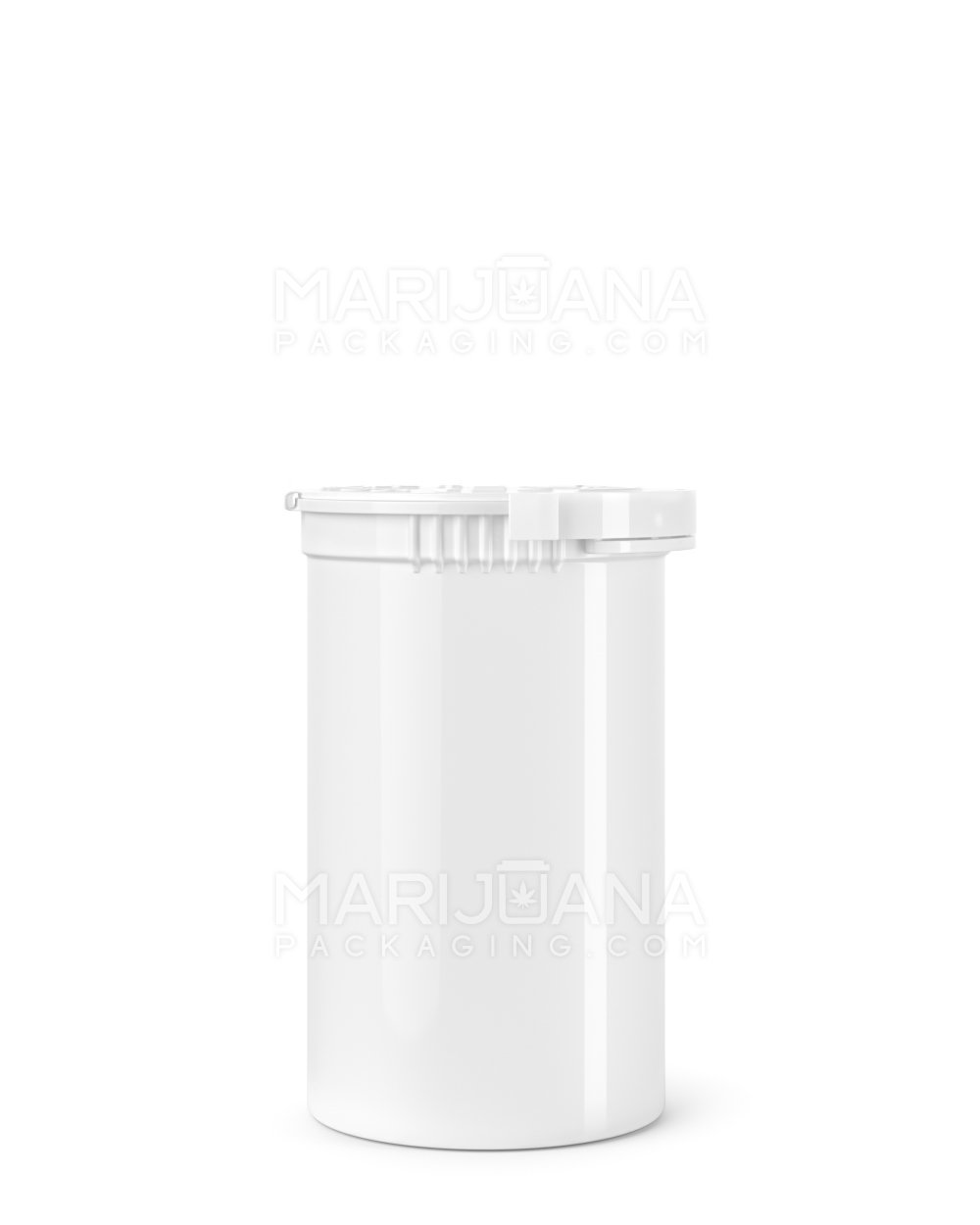 Pop-Top Plastic Jars with Hinged Lid, 1 oz Squat, case/100