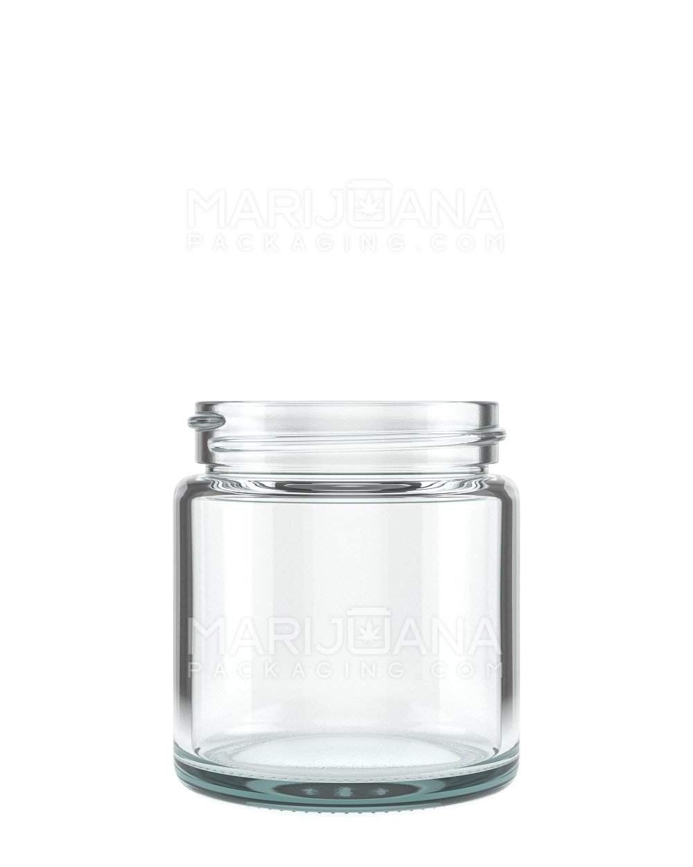 Flat Bottom 3oz Glass Jar and Black Dome Lid