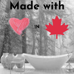 Made in Canada, Wall Mural, Bathroom Wall Mural, Black & White wall mural