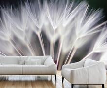 Eco friendly wall mural, sustainable wall covering, dandelion wall mural