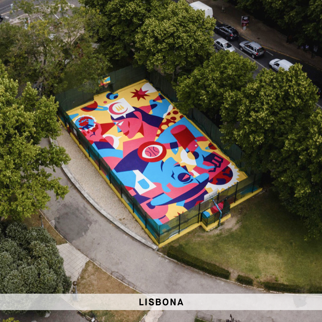 Lisbona court street art playground