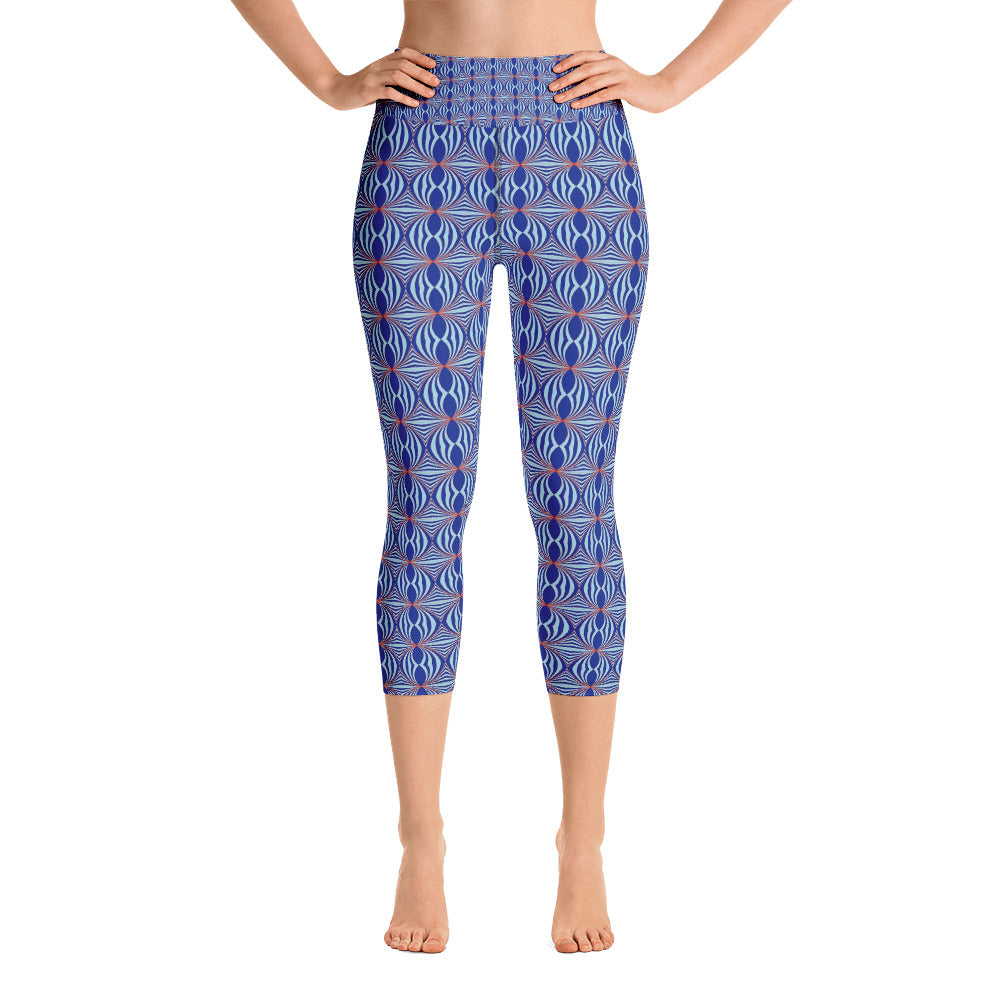 Art Deco Yoga Capri Leggings Faith Hope Love Boutique