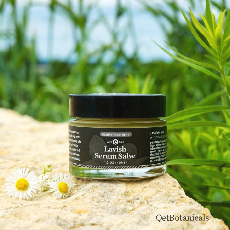 Qēt Botanicals lavish serum salve