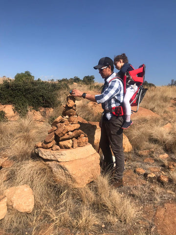 Lisa Raleigh's husband and daughter at Kranskloof hike