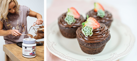 Lisa Raleigh Double chocolate superfood cupcakes