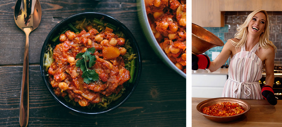 Lisa Raleigh's spicy butternut and chickpea tagine