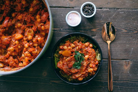 spicy butternut and chickpea tagine 