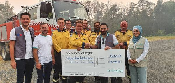 hasene donates to rural fire service