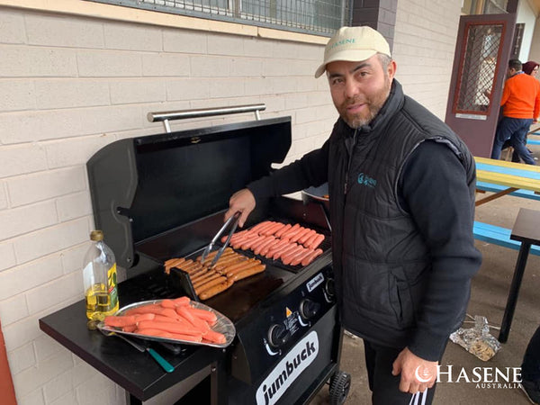 Sausage sizzle for Qurban