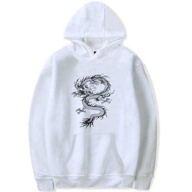 white dragon hoodie