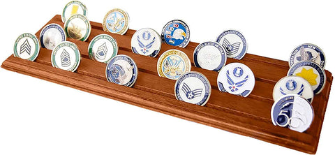 4 rows challenge coins holder