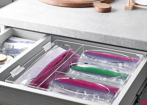 Ziplock Bag Storage Organizer (Plastic Bag Organizer) - DECOMIL