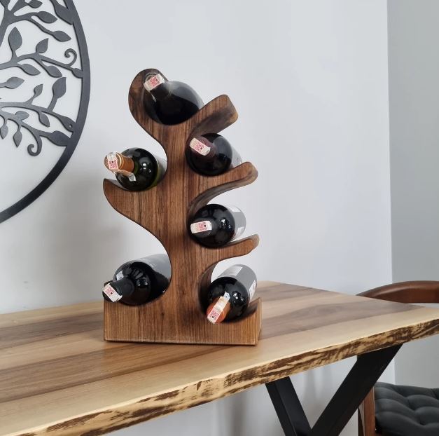 Wooden wine rack