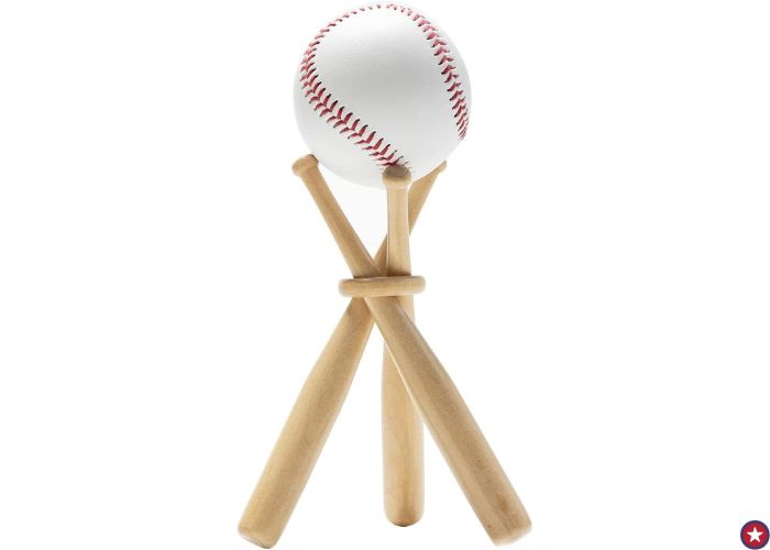 Wood Baseball Display Tripod Holder