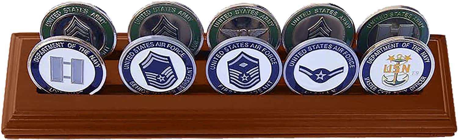 2 Rows Challenge Coin Holder, 2 Rows Coin Holder (12 Coins)