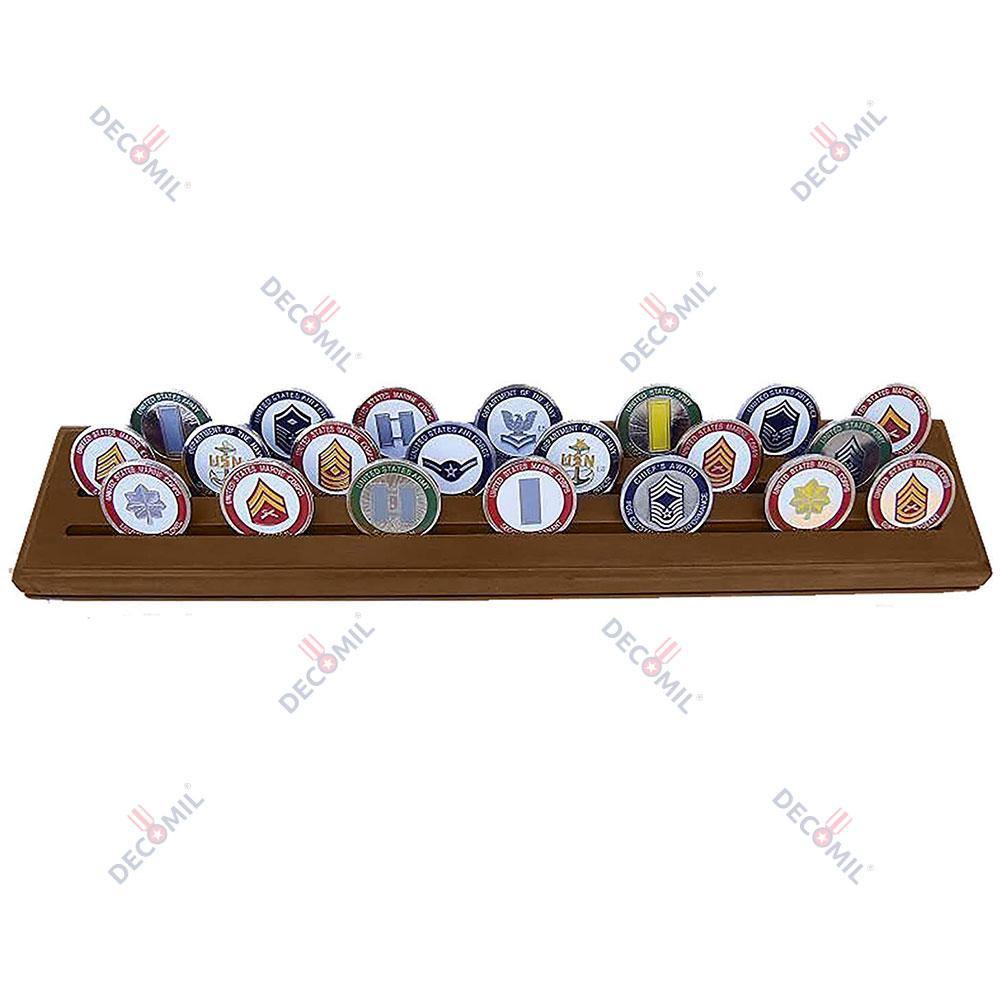 3 Rows Challenge Coin Holder, 3 Rows Coin Holder (30 Coins)