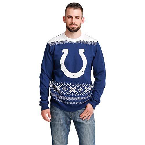 FOCO Men's NFL Big Logo Two Tone Knit Sweater, Medium, Atlanta Falcons – Ugly  Christmas Sweater Party