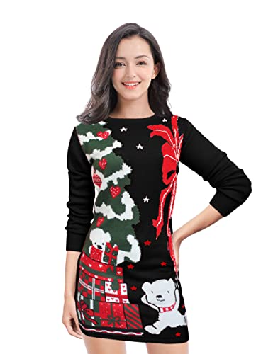 v28 Ugly Christmas Sweater for Women Vintage Funny Merry Knit Sweaters – Ugly  Christmas Sweater Party