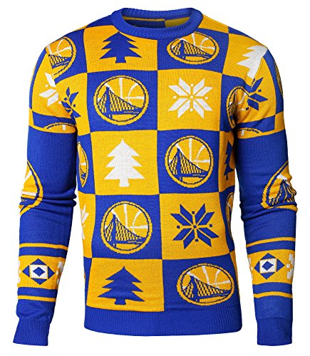 Golden State Warriors Nba 2016 Mens Patches Holiday Ugly Sweater