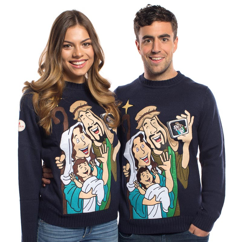 Uitgelezene Funny Sweater Jesus Mary and Joseph Selfie – Ugly Christmas AS-26