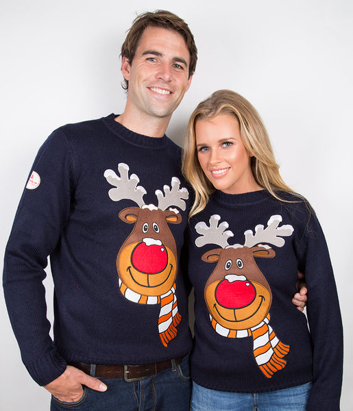 The “reindeer boob” sweater trend is great.