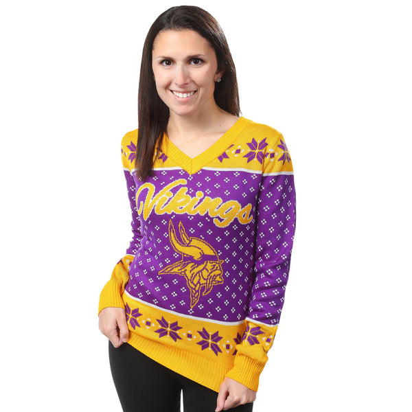 Minnesota Vikings Womens Christmas Sweater – Ugly 