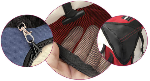 High quality durable materials locking zippers strong mesh double stitched seams petluv cat dog carrier