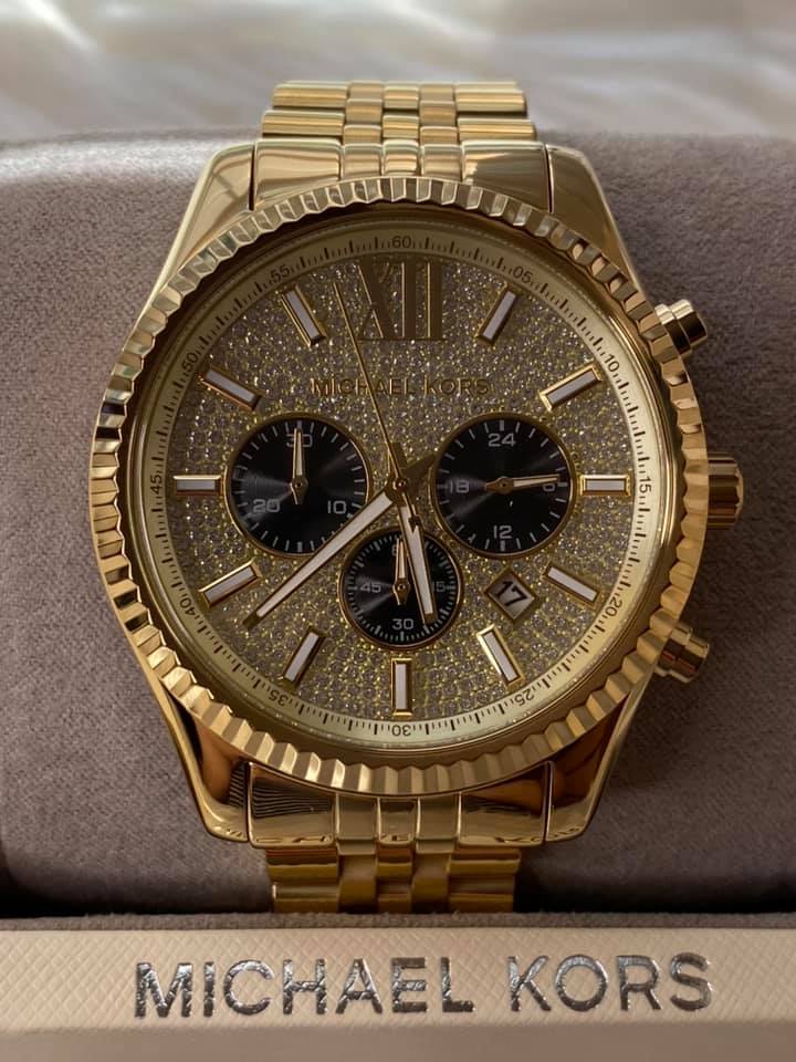 Michael Kors Oversized Lexington Gold-Tone Watch – Club de Mode