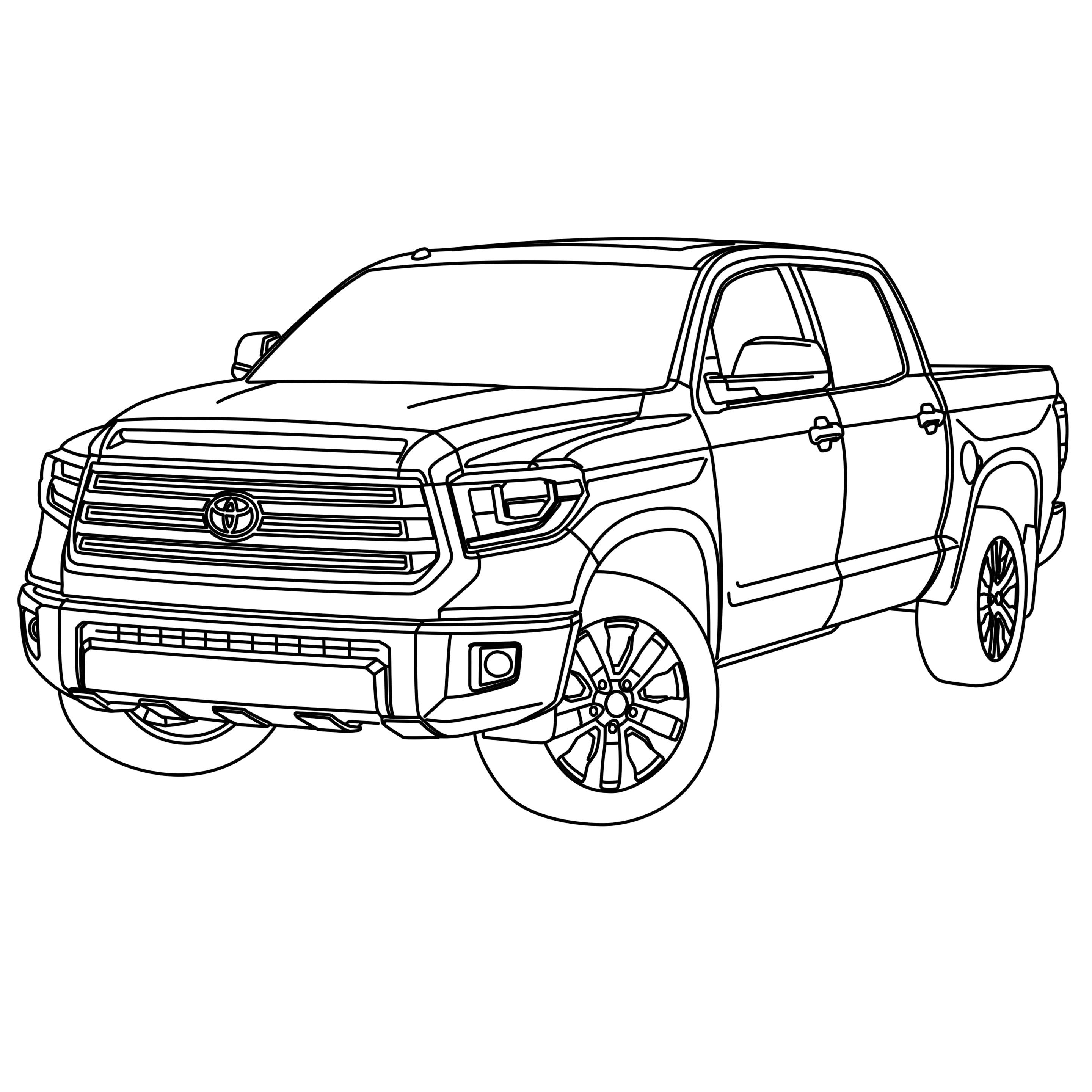 toyota tundra coloring pages