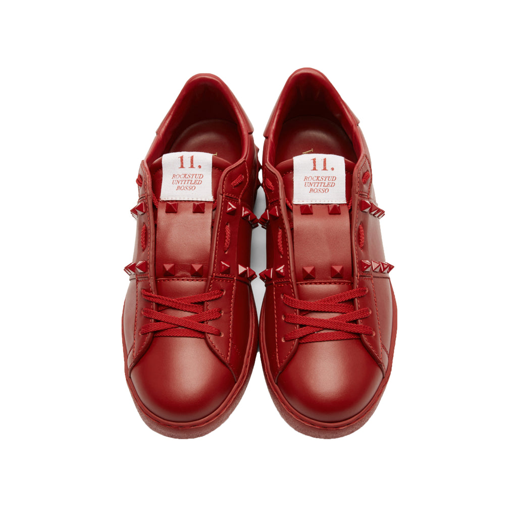 valentino open low rockstud untitled sneaker