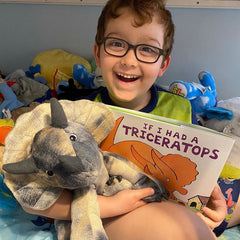 Triceratops Book and Bear Box