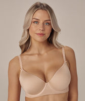 Lovable Seamless Contour Soft Cup Wire-free Bra - Basic White - Curvy Bras