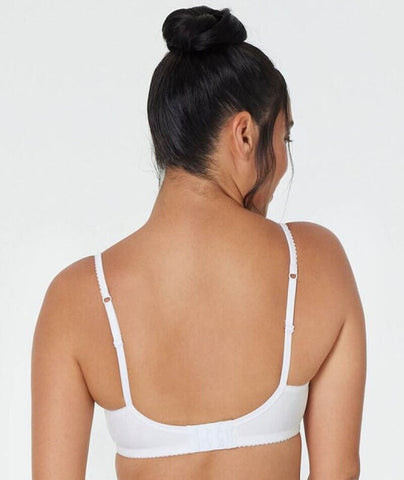 Ivette Bridal white backless bodysuit with push-up cups, Bodysuits