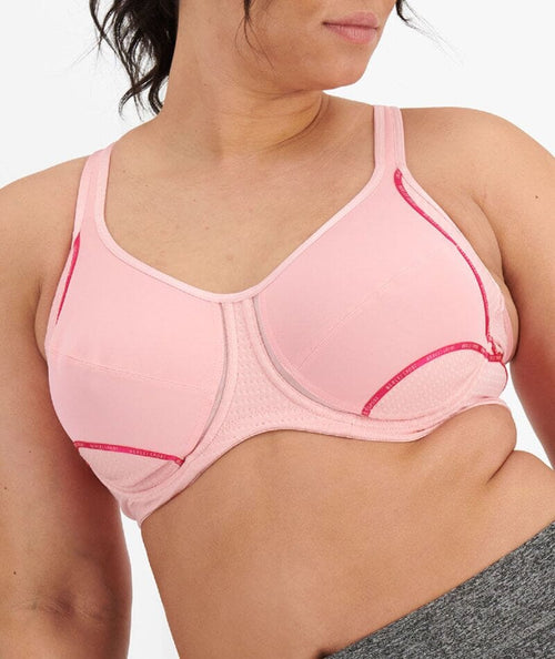 Berlei Move X Sports Bra Size 32C, 34C, 34E or 36B Black & Pink B4914