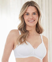Bestform Floral Trim Wire-free Cotton Bra with Lightly Lined Cups