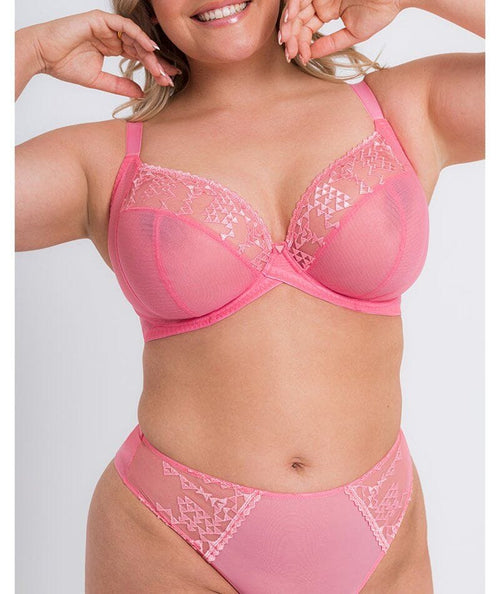 Curvy Kate Centre Stage Full Plunge Side Support Bra Pink – Brastop US