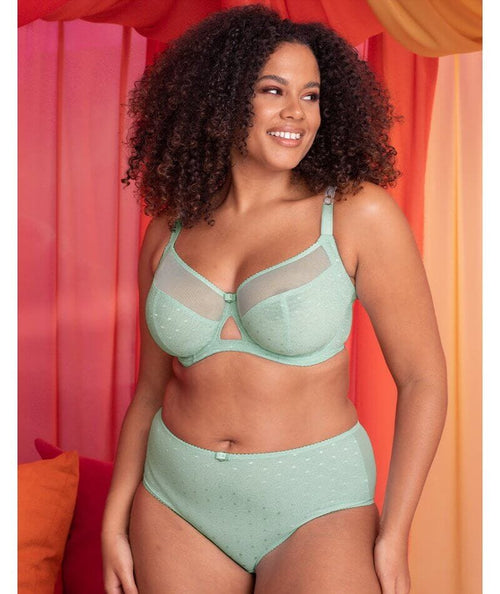 Buy Curvy Kate Blue Victory Polka Balcony Bra from Next Luxembourg