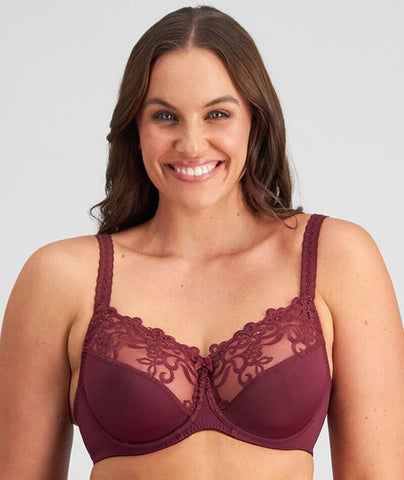 Fayreform Women's Thoughtful Underwire Bra - Elderberry/Floral Print