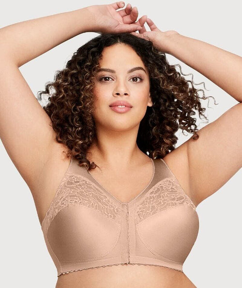 Glamorise - There should be pretty + supportive bras in every size 🙌 The  Front-Close T-Back WonderWire Bra ticks all the boxes ✓💕 Shop This Bra:  bit.ly/3xClNme