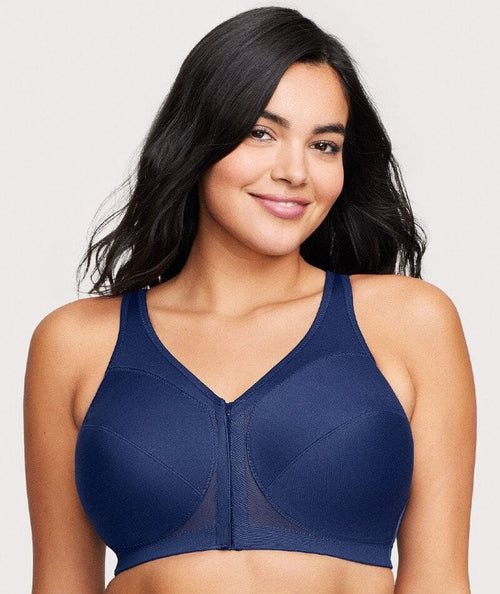 Glamorise MagicLift Front-Closure Wire-free Support Bra - Blush