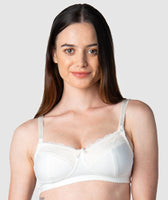 Hotmilk Icon Cotton T-Shirt Wire-free Nursing Bra - Black - Curvy Bras