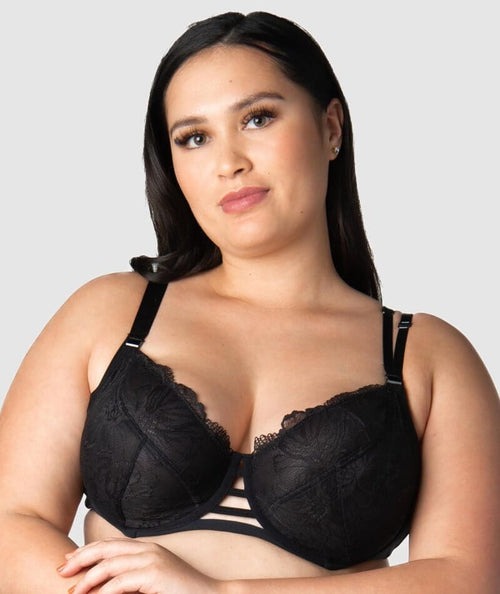 Buy Figleaves Juliette Lace Flexi Wire Nursing Bra Black from Next