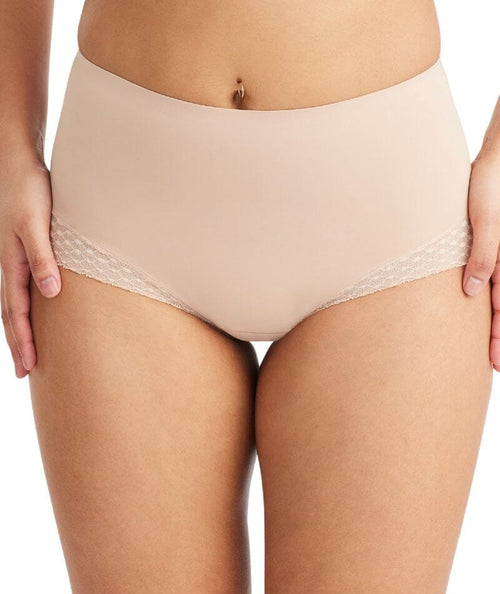 Farmers  Nancy Ganz Revive Lace High Waist Brief, Taupe - PriceGrabber