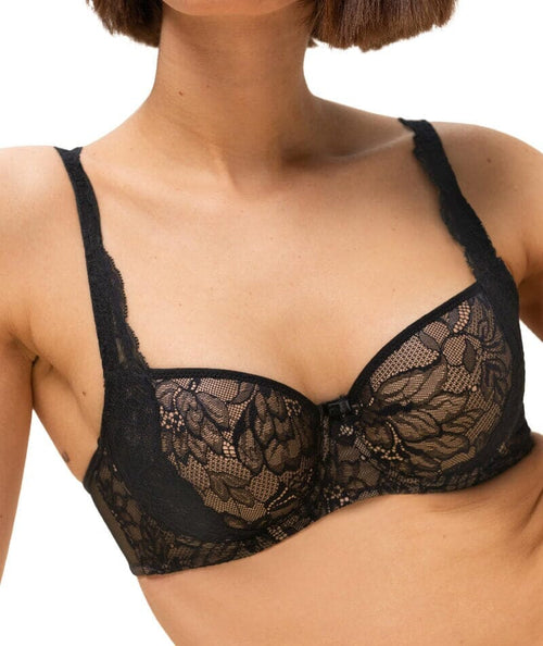 Triumph Amourette Charm Non-Padded Bra - Black - Curvy Bras