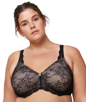 Women's Triumph 86010 True Shape Sensation Underwire Minimizer Bra (Pebble  Gray 32C) 