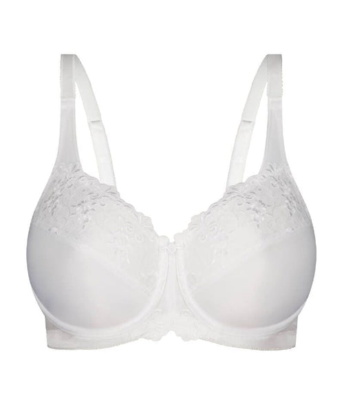 Purchase Triumph Elegant Cotton Bra, N AX, White Online at Special