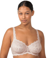 Women's Elila 6621 Lace Strapless Longline Bra (Nude 42D)